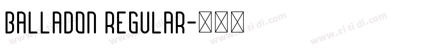 Balladon Regular字体转换
